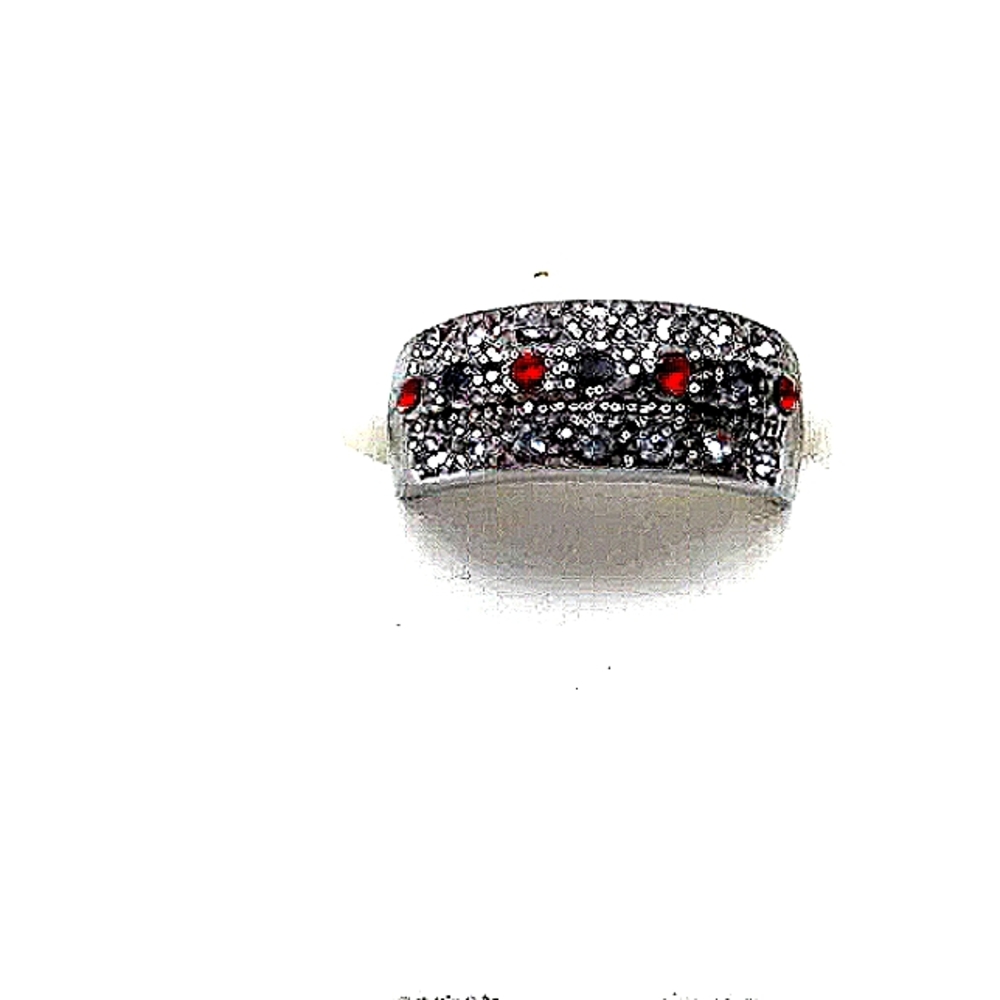 .925 Silver and Crystal Ring